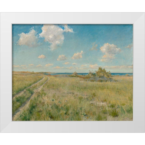The Old Road to the Sea White Modern Wood Framed Art Print by Chase, William Merritt