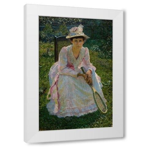 Mary Holland Bacher White Modern Wood Framed Art Print by Bacher, Otto H