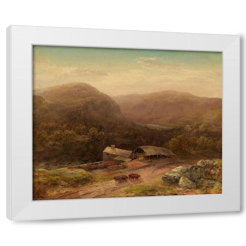 In the Housatonic Valley White Modern Wood Framed Art Print by Martin, Homer Dodge