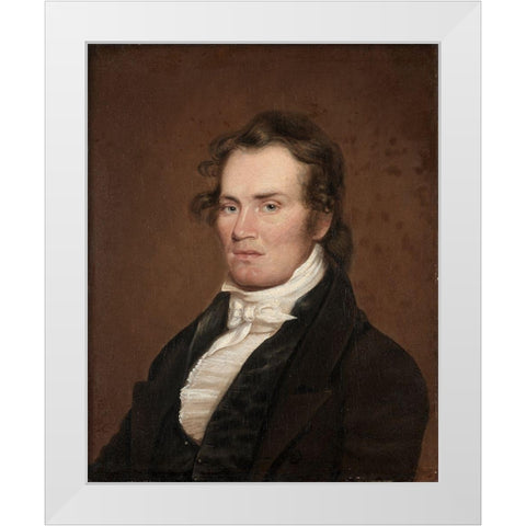 James G McKinney White Modern Wood Framed Art Print by Jouett, Matthew Harris
