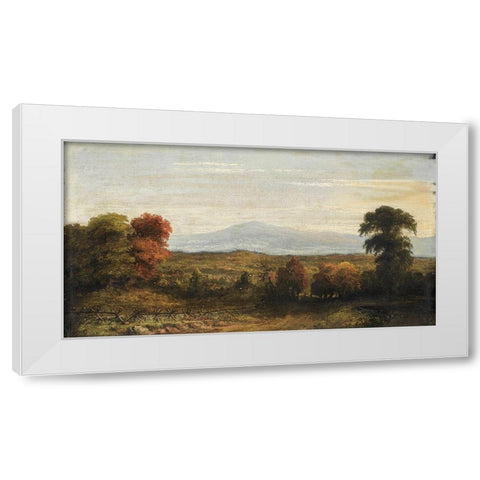 Landscape White Modern Wood Framed Art Print by F, imitator ofÂ Jasper