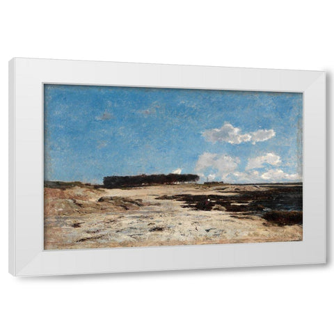 Pointe de Cabellou Brittany White Modern Wood Framed Art Print by Picknell, William L.