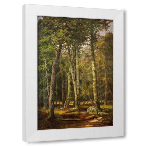A Summer Afternoon White Modern Wood Framed Art Print by Smith, R Way