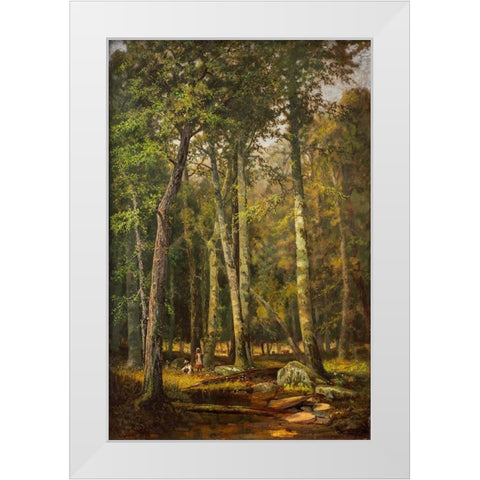 A Summer Afternoon White Modern Wood Framed Art Print by Smith, R Way