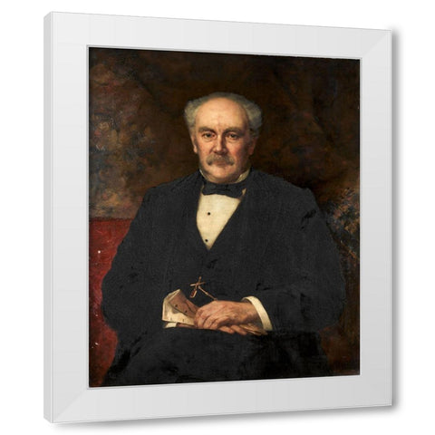 Hinman B Hurlbut White Modern Wood Framed Art Print by Witt, John Harrison
