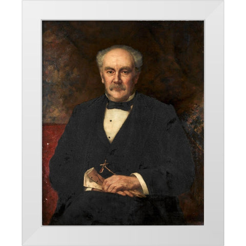 Hinman B Hurlbut White Modern Wood Framed Art Print by Witt, John Harrison