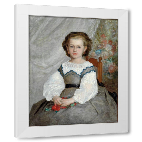 Romaine Lacaux White Modern Wood Framed Art Print by Renoir, Pierre-Auguste