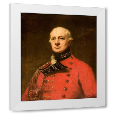 Lieutenant General Duncan Campbell White Modern Wood Framed Art Print by Raeburn, Henry
