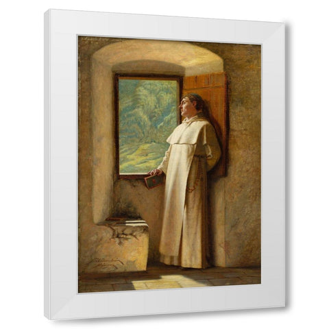 The Sunlight White Modern Wood Framed Art Print by Cederstrom, Ture Nikolaus