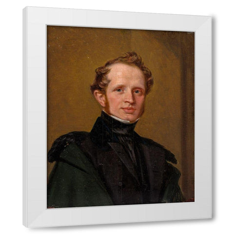 Henry Francis Playter White Modern Wood Framed Art Print by Wonder, Pieter Christoffel