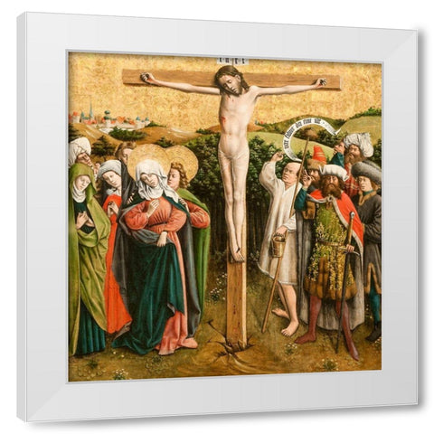 Altarpiece with The Passion of Christ White Modern Wood Framed Art Print by Schlagl Altarpiece
