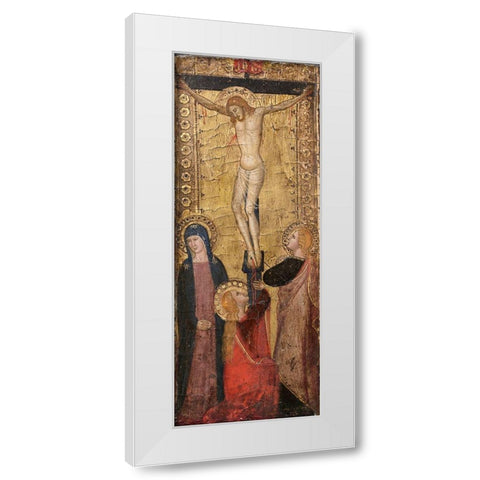 The Crucifixion White Modern Wood Framed Art Print by Firenze, Andrea da