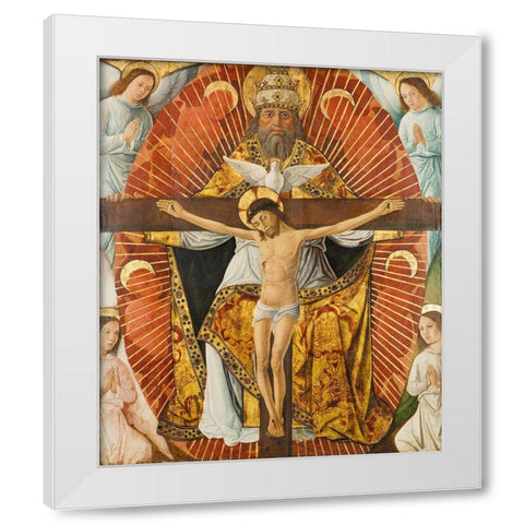 The Trinity White Modern Wood Framed Art Print by Girardin, Laurent