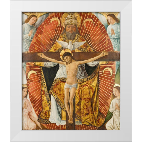 The Trinity White Modern Wood Framed Art Print by Girardin, Laurent