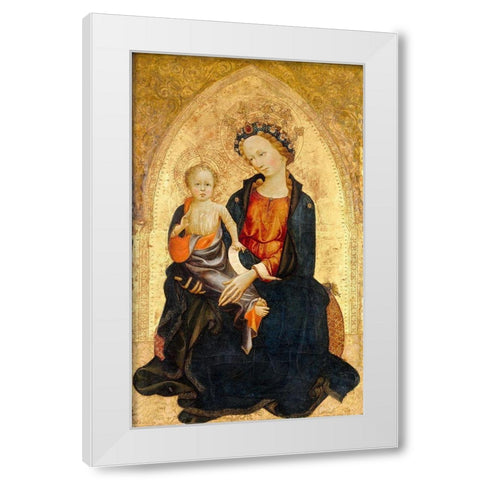 Madonna and Child White Modern Wood Framed Art Print by Starnina, Gherardo