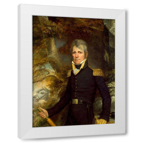 General Andrew Jackson 1819 White Modern Wood Framed Art Print by Jarvis, John Wesley