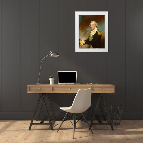 Matthew Clarkson 1794 White Modern Wood Framed Art Print by Stuart, Gilbert