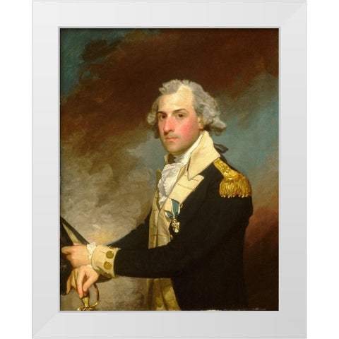 Matthew Clarkson 1794 White Modern Wood Framed Art Print by Stuart, Gilbert