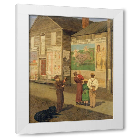 Coming Events Cast Their Shadows Before 1871 White Modern Wood Framed Art Print by Ward, Charles Caleb