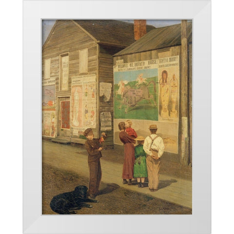 Coming Events Cast Their Shadows Before 1871 White Modern Wood Framed Art Print by Ward, Charles Caleb