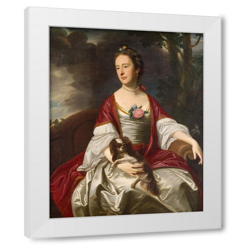 Mrs. Jerathmael Bowers White Modern Wood Framed Art Print by Copley,Â John Singleton