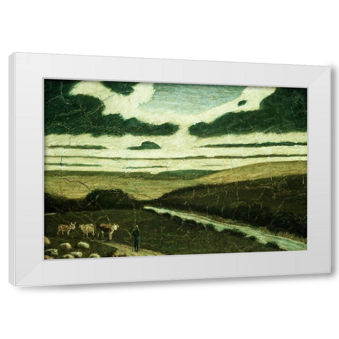 Landscape White Modern Wood Framed Art Print by Ryder, Albert Pinkham