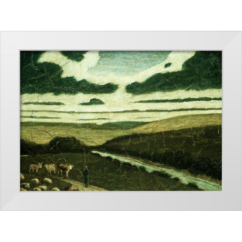 Landscape White Modern Wood Framed Art Print by Ryder, Albert Pinkham