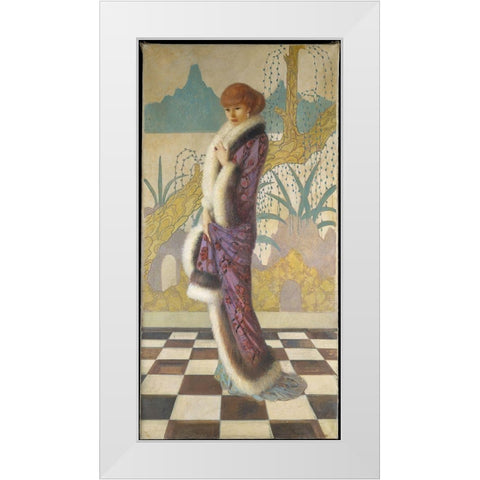Mrs. Ethel Cushing White Modern Wood Framed Art Print by Cushing, Howard