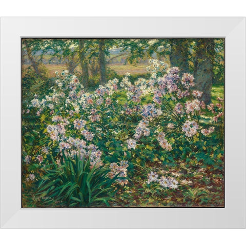 Windflowers White Modern Wood Framed Art Print by Donoho, Ruger