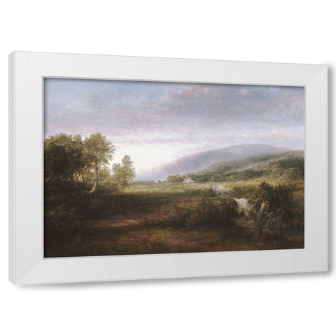 Spring Landscape White Modern Wood Framed Art Print by Doughty, ThomasÂ 