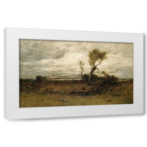 Near the Coast White Modern Wood Framed Art Print by Gifford, Robert SwainÂ 