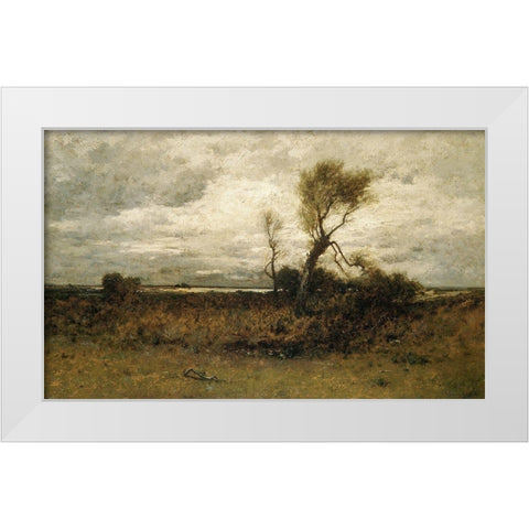 Near the Coast White Modern Wood Framed Art Print by Gifford, Robert SwainÂ 