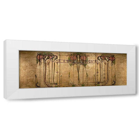 The May Queen White Modern Wood Framed Art Print by Mackintosh, Charles Rennie