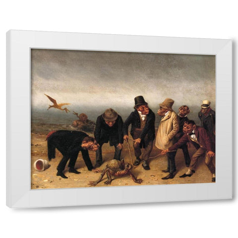 Discovery of Adam White Modern Wood Framed Art Print by Beard, William Holbrook