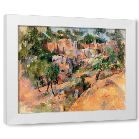 BibÃ©mus Quarry White Modern Wood Framed Art Print by Cezanne, Paul