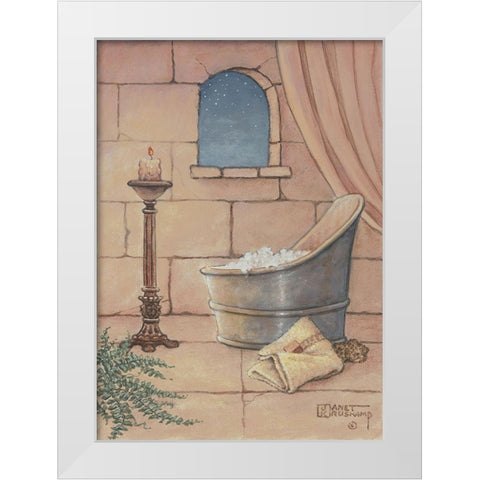 Medieval Bath White Modern Wood Framed Art Print by Kruskamp, Janet