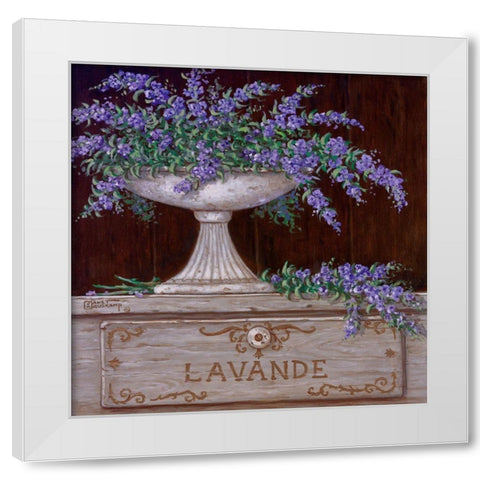 Paquet de Lavande White Modern Wood Framed Art Print by Kruskamp, Janet