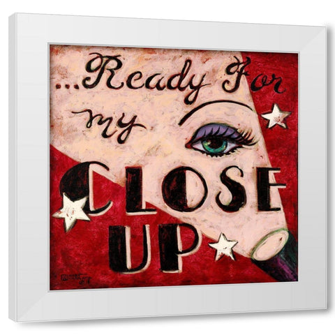 Close Up White Modern Wood Framed Art Print by Kruskamp, Janet