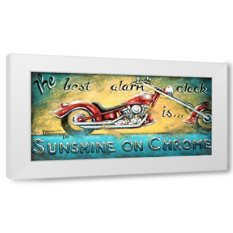 Sunshine on Chrome White Modern Wood Framed Art Print by Kruskamp, Janet