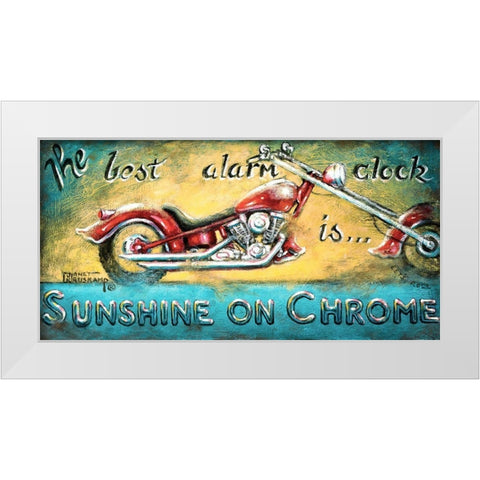 Sunshine on Chrome White Modern Wood Framed Art Print by Kruskamp, Janet