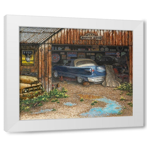 The Collector White Modern Wood Framed Art Print by Kruskamp, Janet
