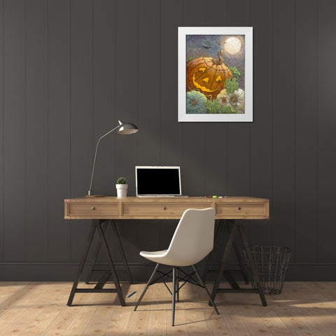 Halloween II White Modern Wood Framed Art Print by Kruskamp, Janet