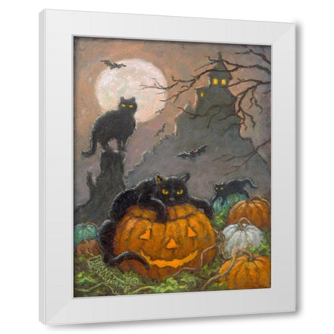 Halloween III White Modern Wood Framed Art Print by Kruskamp, Janet