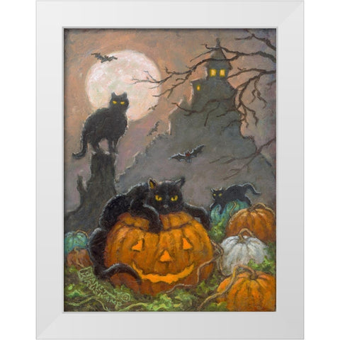 Halloween III White Modern Wood Framed Art Print by Kruskamp, Janet