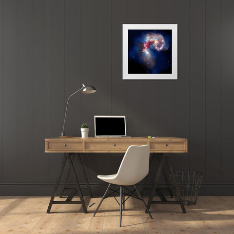A Galactic Spectacle White Modern Wood Framed Art Print by NASA