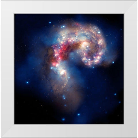 A Galactic Spectacle White Modern Wood Framed Art Print by NASA