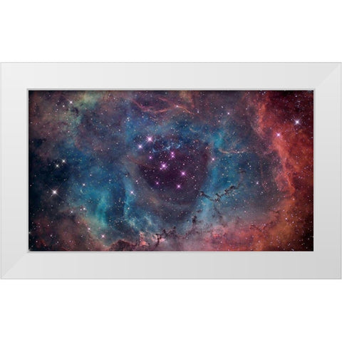 Deep Space from Hubble White Modern Wood Framed Art Print by NASA