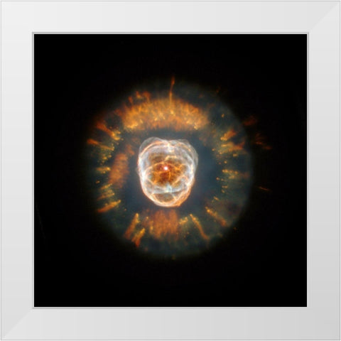 Hubble Reopens Eye on the Universe White Modern Wood Framed Art Print by NASA