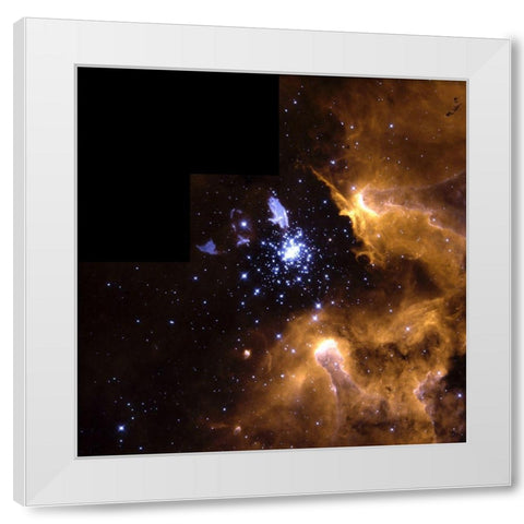 Life Cycle of Stars White Modern Wood Framed Art Print by NASA