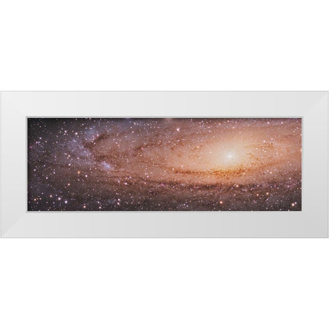 Messier 31 in Andromeda White Modern Wood Framed Art Print by NASA